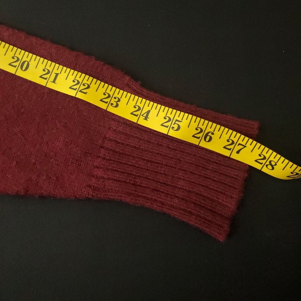 C&C California Womens Turtleneck‎ Sweater Large Red Burgundy Long Sleeve Wool - Picture 12 of 13